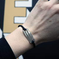 Load image into Gallery viewer, Silver 12 Bar - Reclaimed Cymbal Bracelet