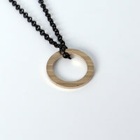 Load image into Gallery viewer, Movements Spencer York Hoop - Reclaimed Cymbal Necklace