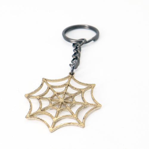 Spiderweb Keychain - Reclaimed Cymbal Accessory