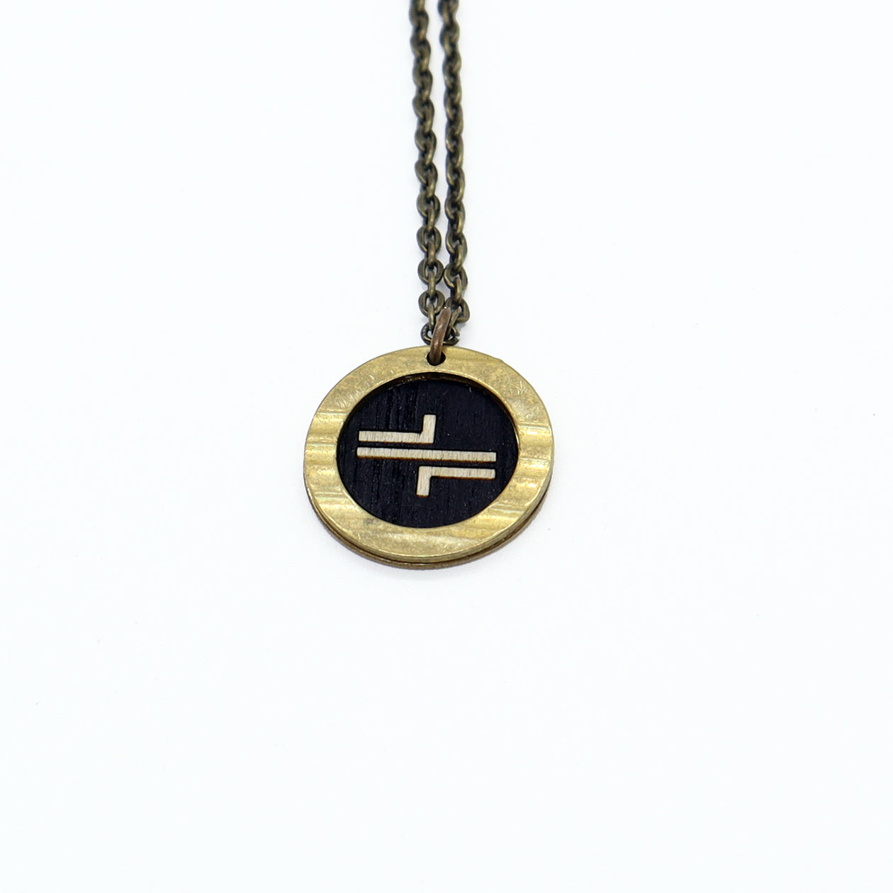 Thrice Bronze Inlay - Reclaimed Cymbal Necklace