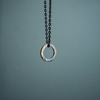 Load image into Gallery viewer, Hoop - Reclaimed Cymbal Necklace