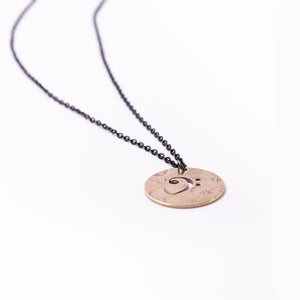 Bass - Reclaimed Cymbal Necklace
