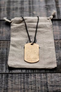 Dogtag - Reclaimed Cymbal Necklace