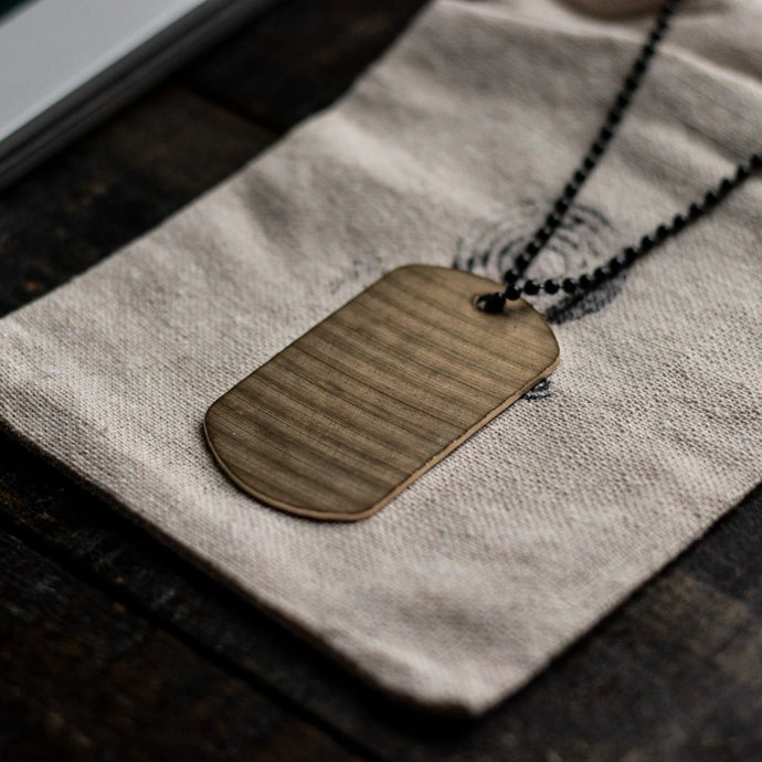Dogtag - Reclaimed Cymbal Necklace