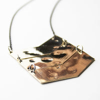 Load image into Gallery viewer, Chevron - Reclaimed Cymbal Necklace