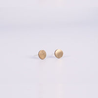 Load image into Gallery viewer, Circle Stud - Reclaimed Cymbal Earrings