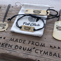 Load image into Gallery viewer, Drummer Girls United Kick Drum - Reclaimed Cymbal Necklace