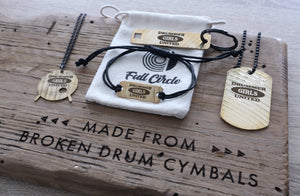 Drummer Girls United Kick Drum - Reclaimed Cymbal Necklace