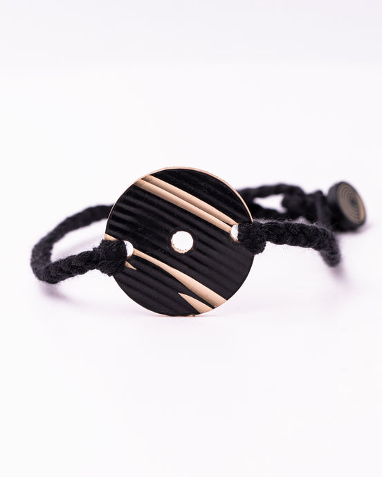 Dark Circle - Reclaimed Cymbal Bracelet