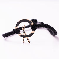 Load image into Gallery viewer, Dark Cross Stick - Reclaimed Cymbal Bracelet