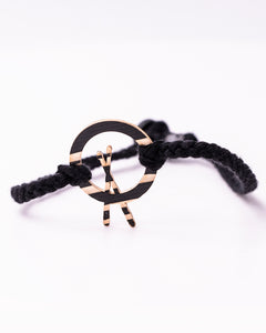 Dark Cross Stick - Reclaimed Cymbal Bracelet