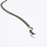 Load image into Gallery viewer, Dark Rest - Reclaimed Cymbal Necklace