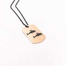 Load image into Gallery viewer, Matt Greiner Whale Dogtag Necklace