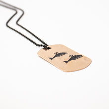 Load image into Gallery viewer, Matt Greiner Whale Dogtag Necklace
