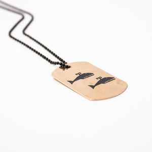 Matt Greiner Whale Dogtag Necklace
