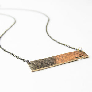 Edge - Reclaimed Cymbal Necklace