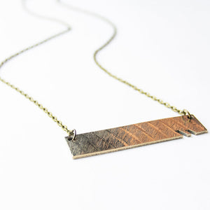 Edge - Reclaimed Cymbal Necklace
