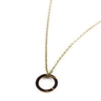 Load image into Gallery viewer, Dark Hoop - Reclaimed Cymbal Necklace