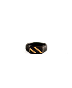 Dark Signet - Reclaimed Cymbal Ring