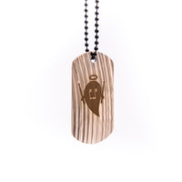 Load image into Gallery viewer, Holy Ghost Notes Dogtag - Reclaimed Cymbal Necklace