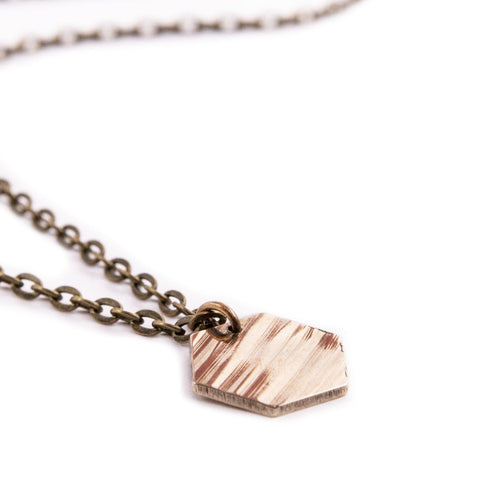 Honeycomb - Reclaimed Cymbal Necklace