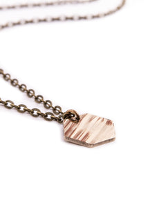 Honeycomb - Reclaimed Cymbal Necklace