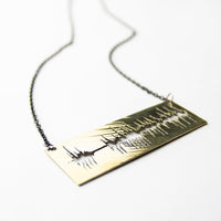 Load image into Gallery viewer, Soundwave - Reclaimed Cymbal Necklace