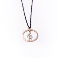 Load image into Gallery viewer, Treble - Reclaimed Cymbal Necklace
