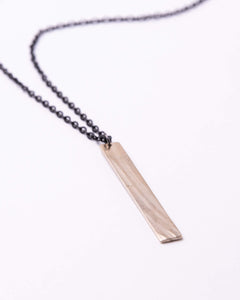Bar - Reclaimed Cymbal Necklace