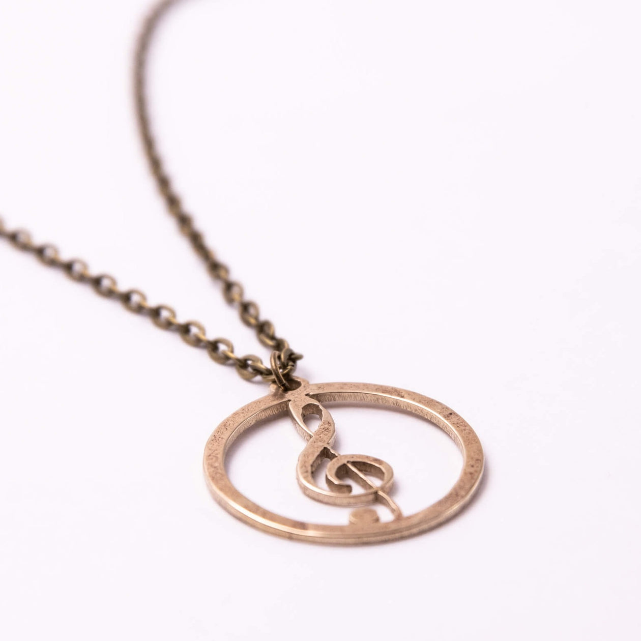 Treble - Reclaimed Cymbal Necklace